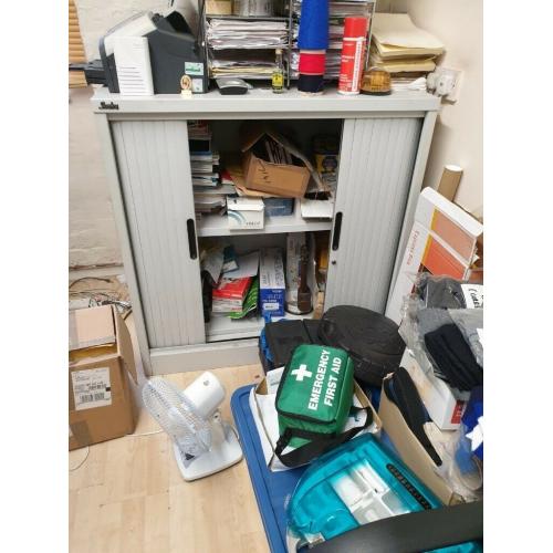 PRICE CRASH - Silverline Tambour cupboard