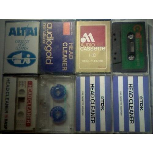 HC ALTAI, AUDIOGOLD, AUDIO MAGNETICS, 2x BASF, 3x TDK CASSETTE HEAD CLEANER TAPES. Many others av.