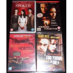 New DVDs: Horror Films (price per dvd, cheaper in quantity)