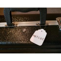 Deluxe lockable hard shell Guitar case with plush velvet lining.