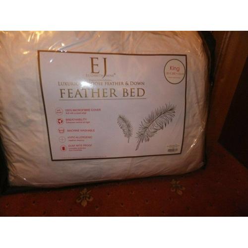 BRAND NEW KINGSIZE FEATHER BED AND DUVET