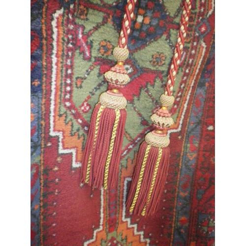 French Tassel Tie Back. Large. Red & Gold, very old.