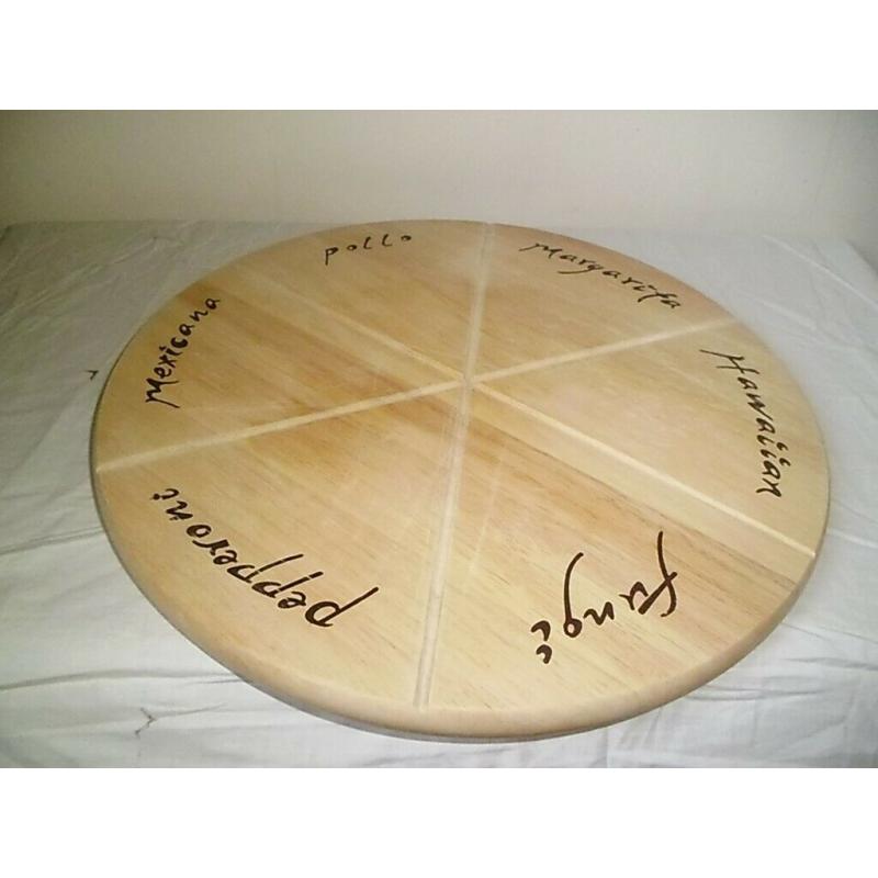 WOODEN PIZZA SERVING BOARD