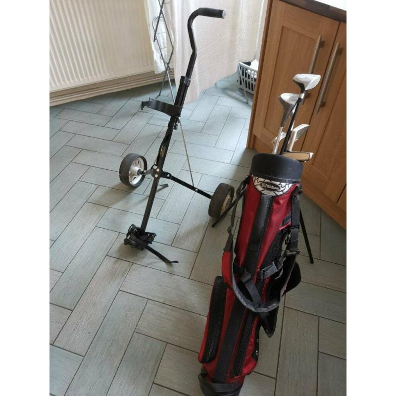 Junior Golf Set with Stand Bag & Trolley