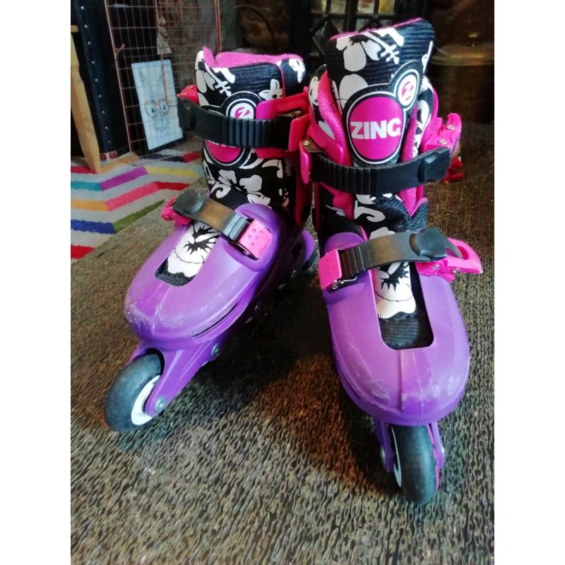 Kids Zinc rollerblades adjustable size 13 - 3