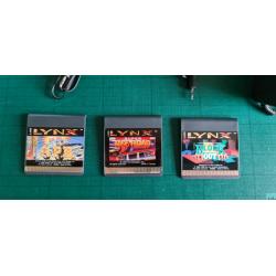 Original Atari Lynx + 3 games & accessories