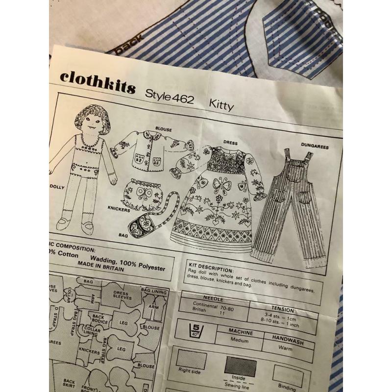 Vintage Clothkits Kitty Doll to Sew Yourself SOLD