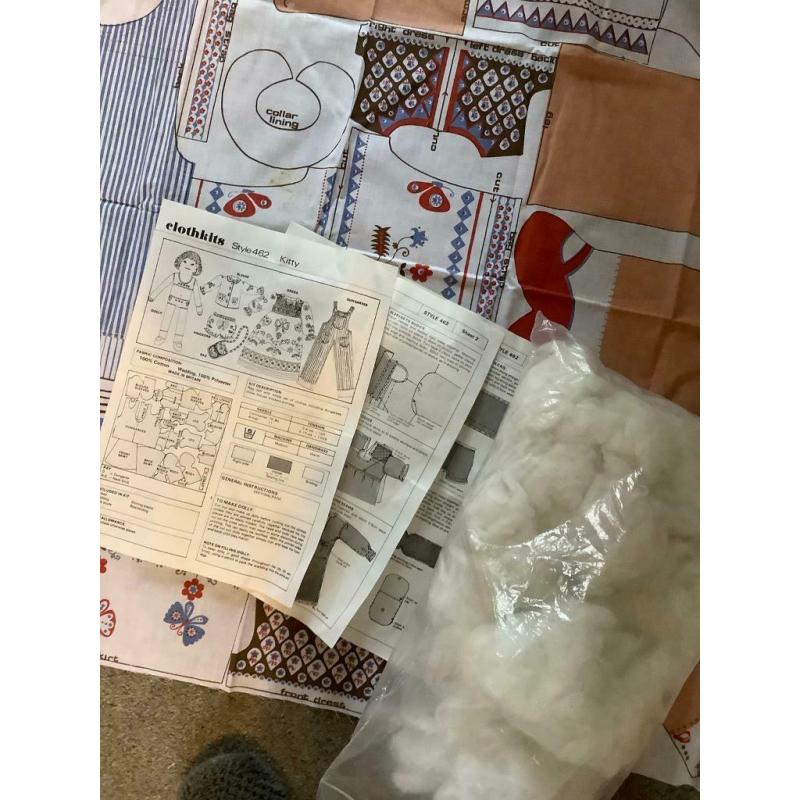 Vintage Clothkits Kitty Doll to Sew Yourself SOLD