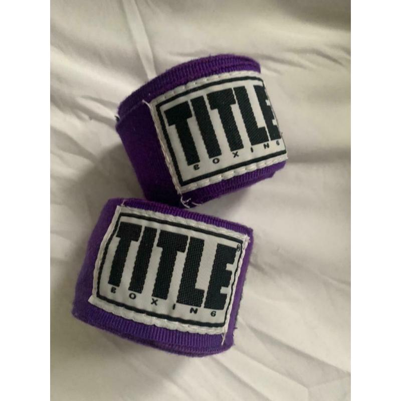 Title Purple Boxing Wraps