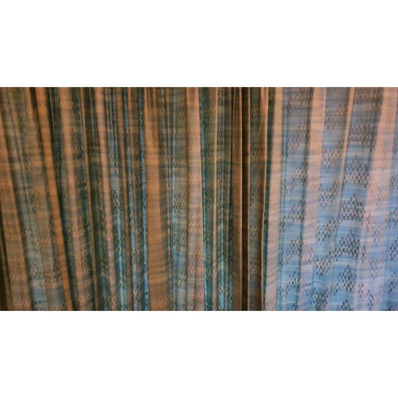 Curtains 5m wide x 1.9m drop