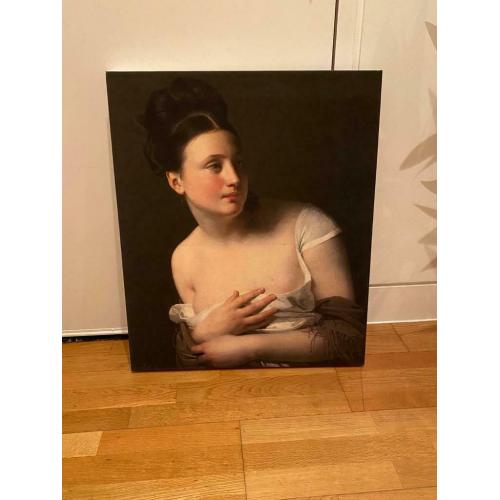 Canvas print - The Surprise, Claude-Marie Dubufe