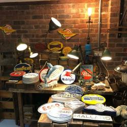 Cast Iron Automobilia and Railway Related Signs - ?15-25 each