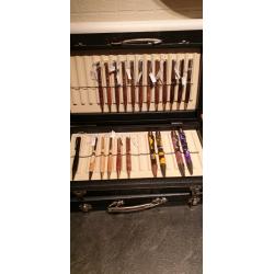 Hand made pens.
