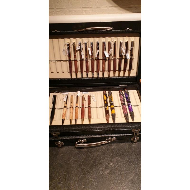Hand made pens.