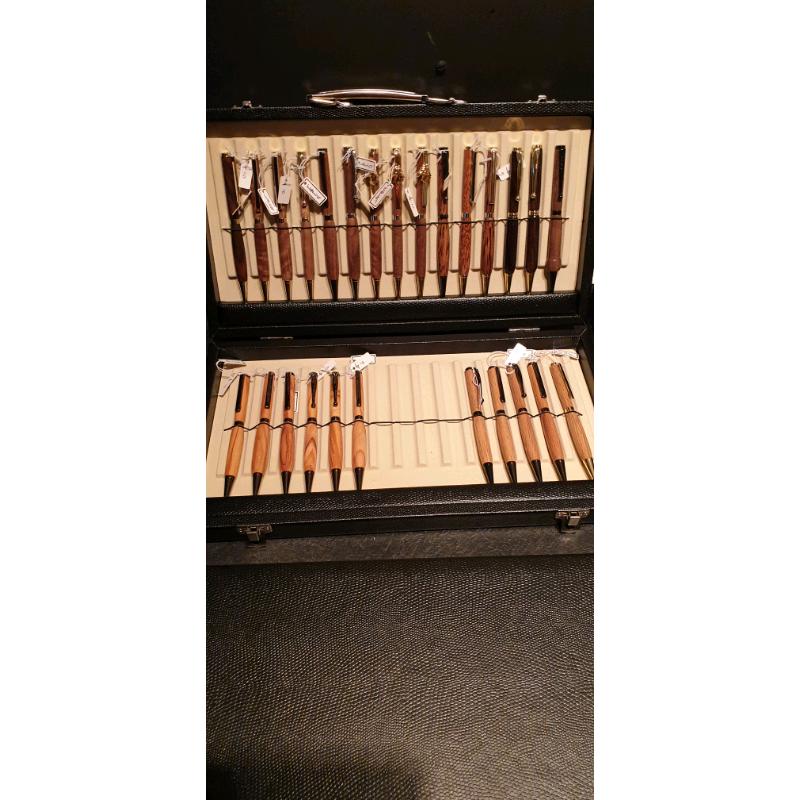 Hand made pens.