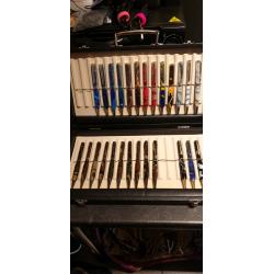 Hand made pens.
