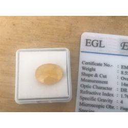 Certified Untreated Natural Yellow Sapphire 8.55ct.ON SPECIAL OFFER ONE TIME only offer above ?1000