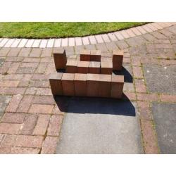 13 Unused Red Kerb Stones 200 x 100 x 120mm