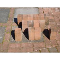13 Unused Red Kerb Stones 200 x 100 x 120mm