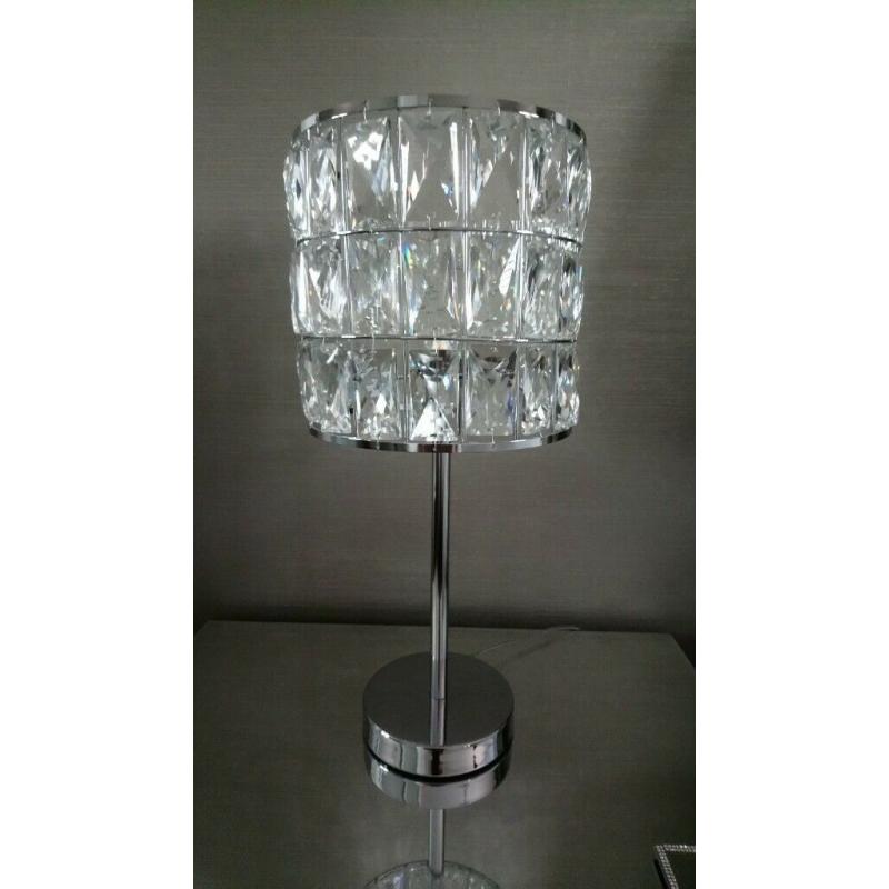Set Of 2 Rosas Glass Drum Table Lamps from Very