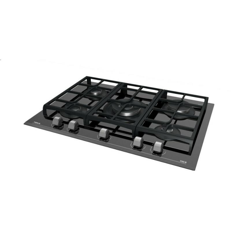 BRAND NEW GAS ON GLASS BLACK HOB - 5 BURNER