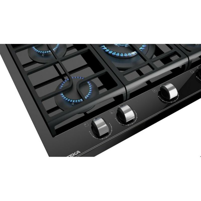 BRAND NEW GAS ON GLASS BLACK HOB - 5 BURNER