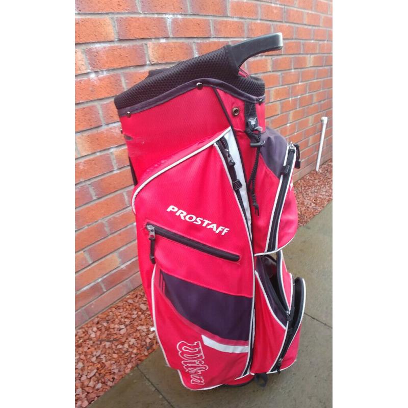 Wilson Red Prostaff Cart/ Carry Bag
