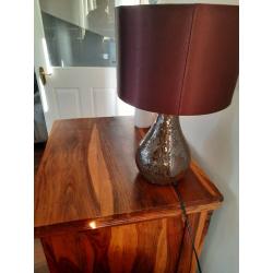 Stunning dark wood unit with bkack wrought iron finish