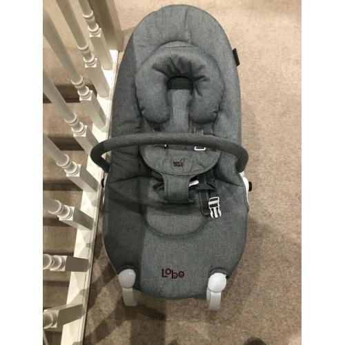 Bababing LoBo baby bouncer grey marl