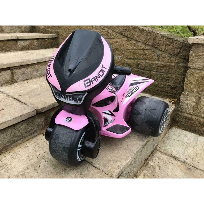 Avigo Bandit 750 child's pink electric trike: hardly used with original charger