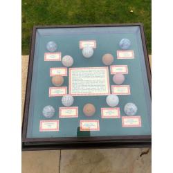 Golf Ball History Display Cabinet