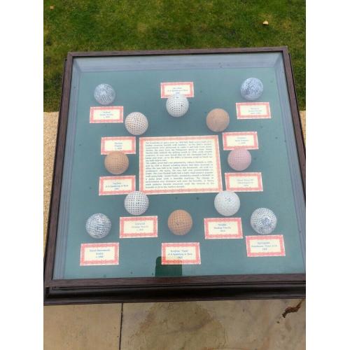 Golf Ball History Display Cabinet