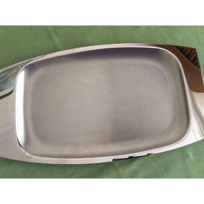 Stainless Steel Tray/Platter. 16?x 9? approx