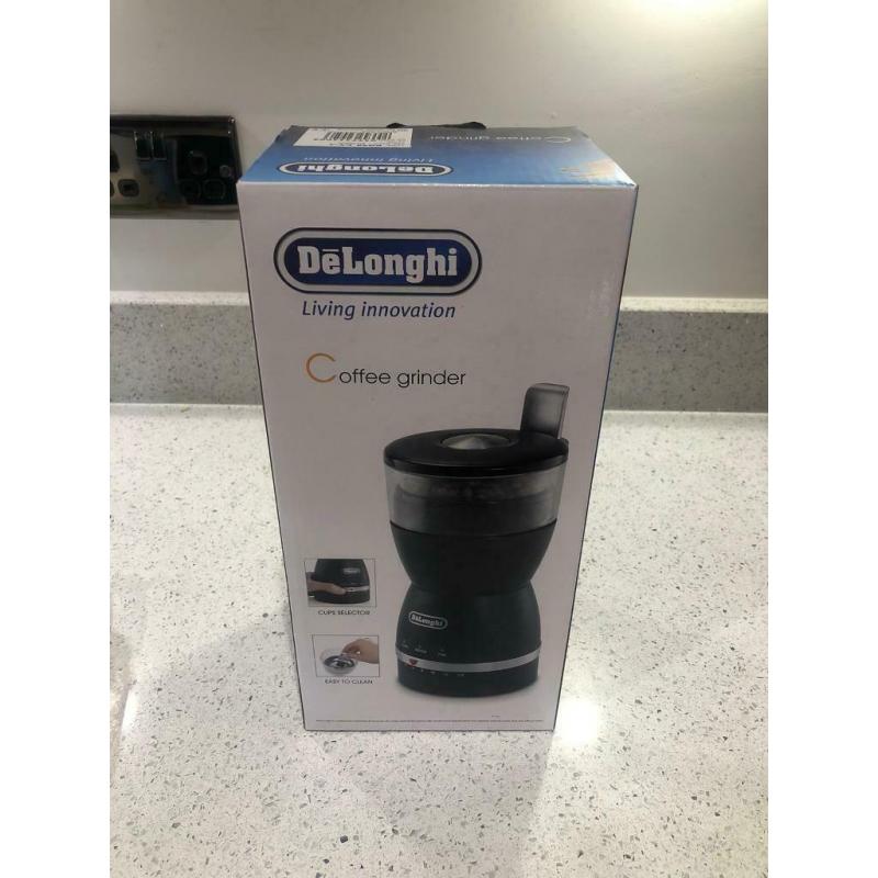 Delonghi coffee grinder brand new in box