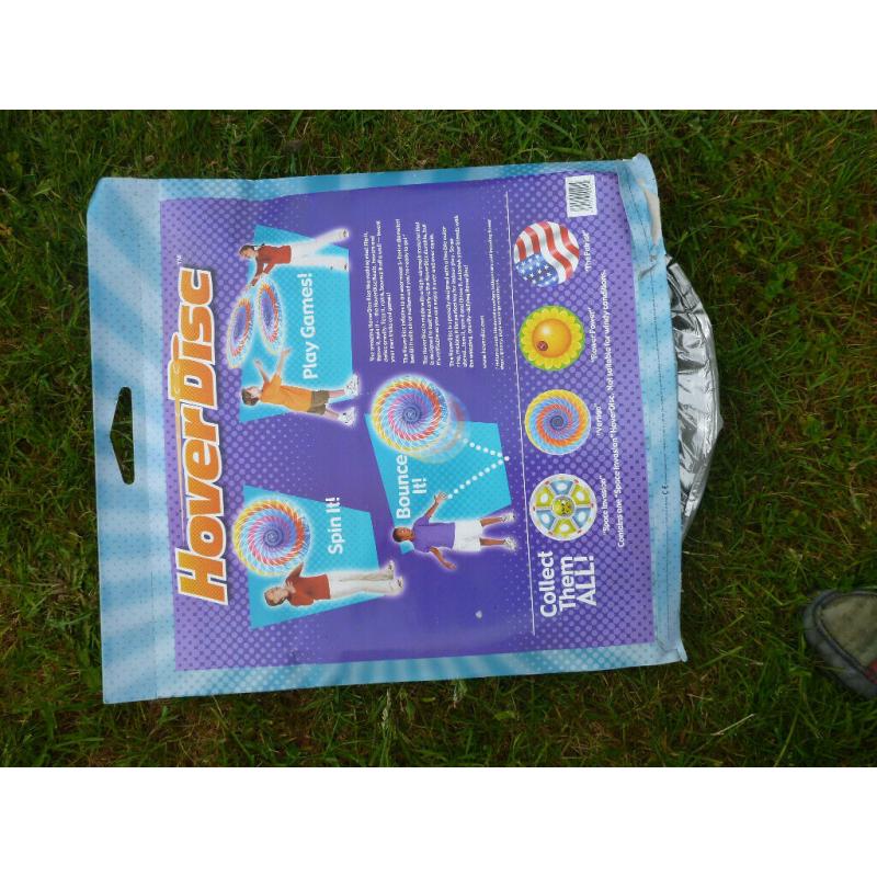 Space invasion hover disc that is an unused present so new effectively