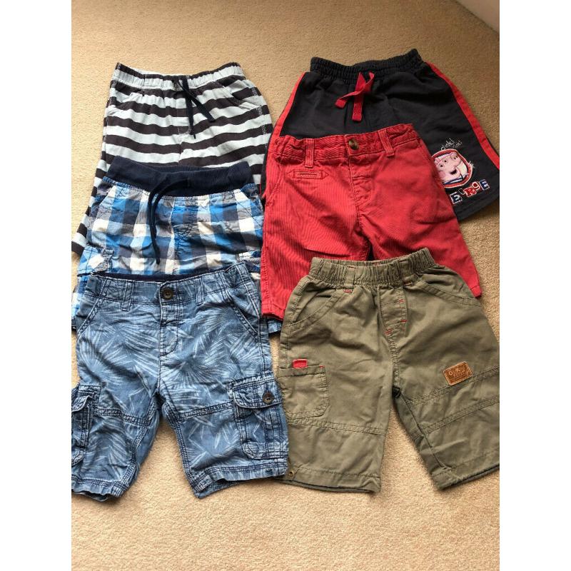 6 pairs of age 3-4 boys shorts in good condition