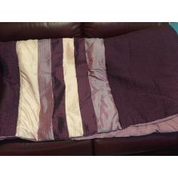 King Size Purple Satin Bed Set