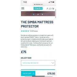 Simba Super King Mattress Protector *brand new*