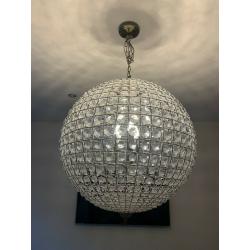 Libra Crystal Chandelier Ceiling Light Pendant Large 3 Bulb Globe Ball Fitting RRP ?828