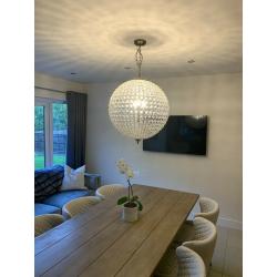 Libra Crystal Chandelier Ceiling Light Pendant Large 3 Bulb Globe Ball Fitting RRP ?828